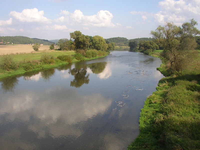 File:Berounka River CZ from Dolany Bridge 596.jpg
