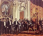 Kaiserdeputation vor dem preußischen König, 3. April 1849.