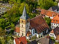 * Nomination Catholic parish church of St Markus in Bischberg, aerial view --Ermell 04:21, 21 May 2024 (UTC) * Promotion  Support Good quality.--Tournasol7 04:26, 21 May 2024 (UTC)