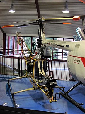 ビュッケブルクのヘリコプター博物館（Hubschrauber Museum）に展示中のBo 103
