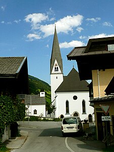 römisch-katholische Pfarrkirche Hll. Laurentius und Bartholomäus Bramberg am Wildkogel im Hauptort