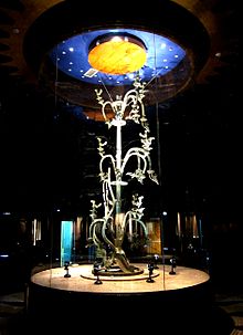 The Bronze Sacred Tree, one of the artifacts unearthed at Sanxingdui Bronze Sacred Tree.jpg