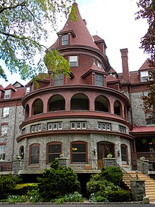 "The Residence" (formerly Bryn Mawr Hotel) by Furness, Evans & Company. The second Bryn Mawr Hotel opened May 30, 1891). Bryn Mawr Hotel.JPG