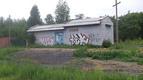 Edificio de la estación, abandonado