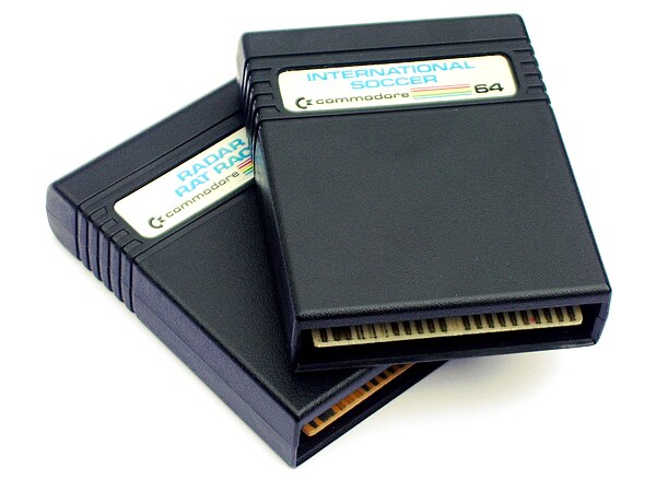 Game cartridges for Radar Rat Race and International Soccer