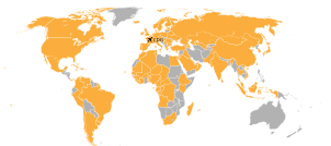 Countries served by CDG