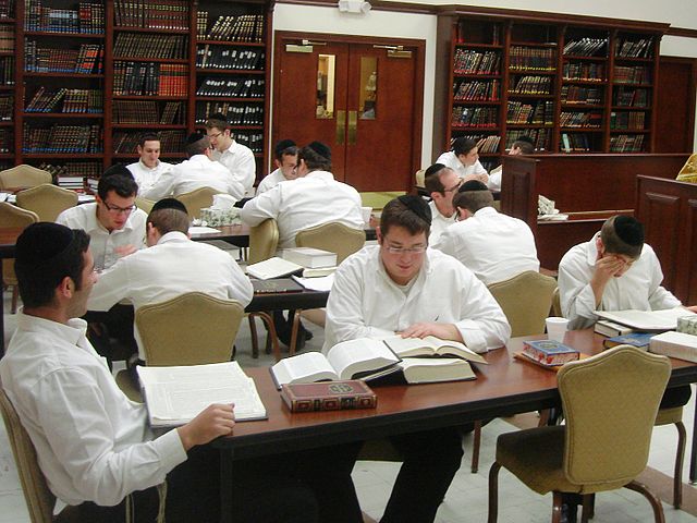 Chavrusas in study at Yeshiva Gedola of Carteret