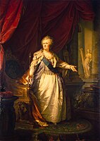 Catherine II by J.B.Lampi (1793, Hermitage)