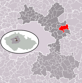 Localisation de Čelákovice