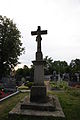 English: Cemetery cross of cemetery near church of Saint Peter and Paul in Jinošov, Třebíč District. Čeština: Hřbitovní kříž na hřbitově u kostela sv. Petra a Pavla v Jinošově, okr. Třebíč.