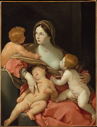 <i>Charity</i> (Reni, New York) Painting by Guido Reni (Metropolitan Museum of Art)