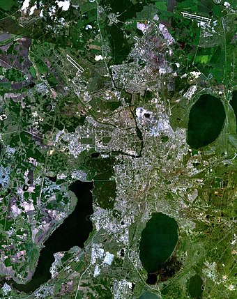 Image satellite de Tcheliabinsk.