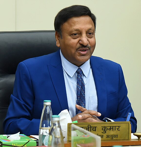 File:Chief Election Commissioner of India Rajiv Kumar.jpg