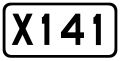 China County Road X141.svg