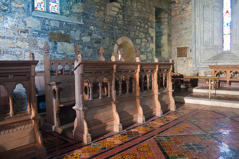 File:Clonfert Cathedral Choir Stalls North 2009 09 17.jpg