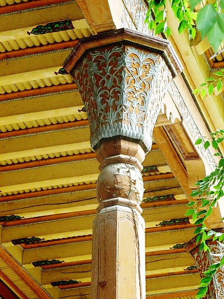Column capital. Yarkand mosque