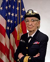 American computer scientist Grace Hopper Commodore Grace M. Hopper, USN (covered).jpg