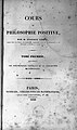 Comte, 'Cours de philosophie positive' Wellcome L0016061.jpg