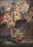 Юпитер изгоняет Вулкана с Олимпа. 1685. Холст, масло. Музей изящных искусств, Брест, Франция