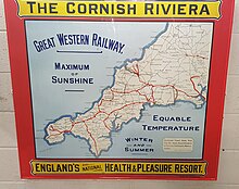 The Cornish Riviera; an advertisement produced by the Great Western Railway, circa 1906 Cornish Riviera.jpg