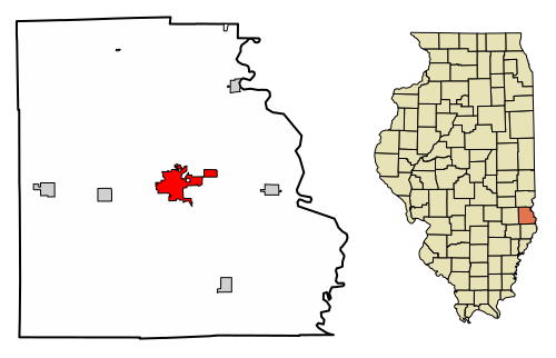 Location of Robinson in Crawford County, Illinois