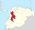 Le département de Cundinamarca de 1824 à 1830.