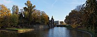 Zwingerteich und Postplatzgebäude Dresden