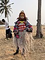 Danse de masque Caleta sur une plage de Cotonou au Bénin 09