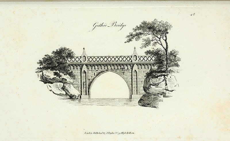 File:Decorations for parks and gardens - designs for gates, garden seats, alcoves, temples, baths, entrance gates, lodges, facades, prospect towers, cattle sheds, ruins, bridges, greenhouses, &c. &c. also (14586504820).jpg