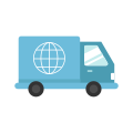 Delivery Truck Flat Icon Vector.svg