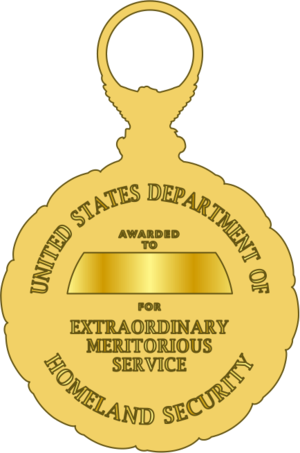 Dept of Homeland Security Distinguished Service Medal-Reverse.png