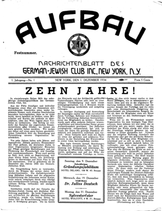 <i><span title="German-language text"><i lang="de">Aufbau</i></span></i> (journal)