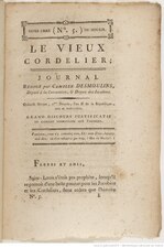 Camille Desmoulins, Le Vieux Cordelier, 1793    