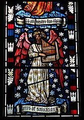 Detalhe, janela de William Morris, Cattistock Church, (1882).