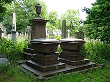 19th-century tomb of Sir William Taylour Thomson and his wife Diplomat and wife's tombstones, Warriston Cemetery - geograph.org.uk - 1405486.jpg