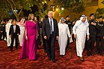Presidentparet Trump på besök i Saudiarabien, 2017.