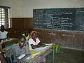 Le français est la langue de l'enseignement dans une grande partie de l'Afrique francophone. Sur l'image : une école à Dourtenga au Burkina Faso.