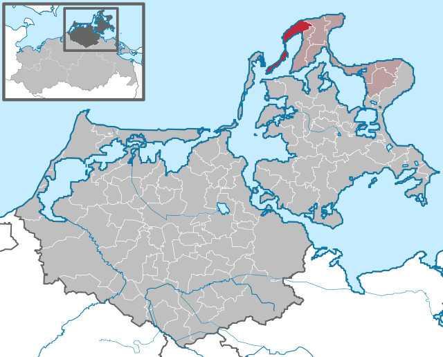 Läget för kommunen Dranske i Landkreis Vorpommern-Rügen