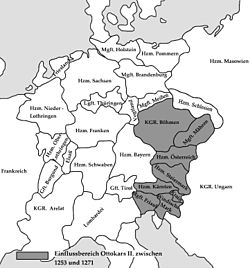 Местоположение на Херцогство Австрия (1253)