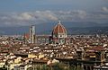 Blick vom Piazzale Michelangelo auf Florenz, Santa Maria del Fiore