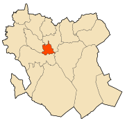 Location of Saïda in the صوبہ سعیدہ