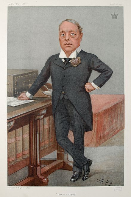 Rosebery caricatured by Spy for Vanity Fair, 1901