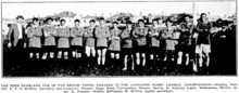 The Eden Ramblers side on May 11, 1912 at Eden Park. Eden Ramblers 1912.png
