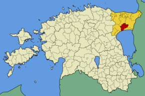 Kart over Iisaku kommune