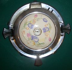 1940s ElectraHot (Minneapolis, MN) waffle iron with a Hall China insert