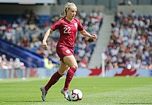 Mead playing for England in 2019