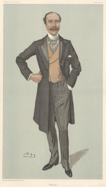 "Whitby". Beckett as caricatured by "Spy" (Leslie Ward) in Vanity Fair, January 1904