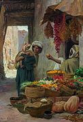 The Fruit Merchant, by Eugène Alexis Girardet, late 19th century