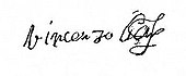 signature de Vincent Ier de Mantoue