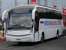 A Hallmark coach in National Express livery in 2013 Flight Hallmark, Rotala 13111 FJ11MLK (8483087492).jpg